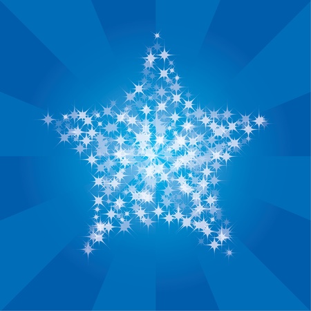 Abstract background with stars and stripeのイラスト素材