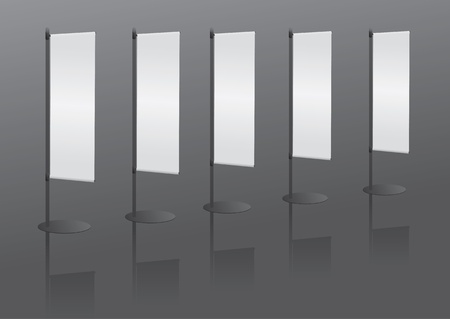 Blank banner japanese flag for designersのイラスト素材