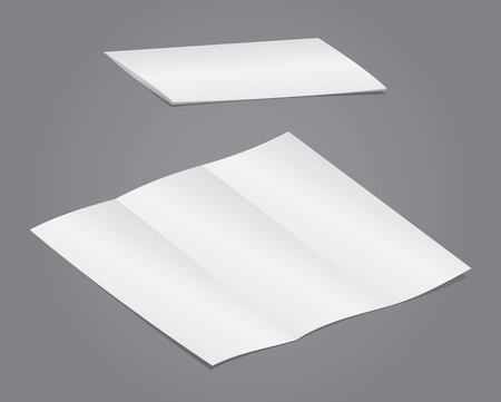 Blank folding advertising for designersのイラスト素材