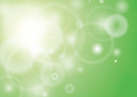 Green spring background with bokehのイラスト素材