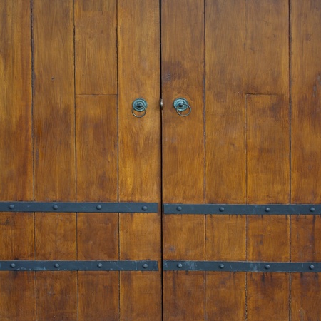 Folding door Thai style backgroundの写真素材