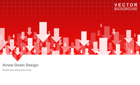Business and finance form design arrow downのイラスト素材