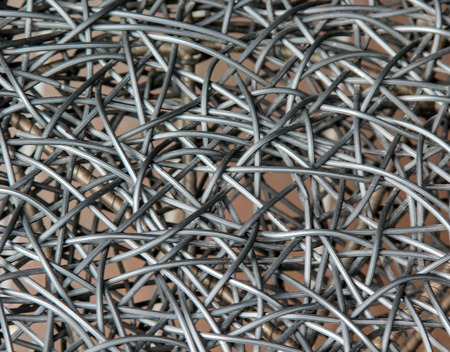 Wicker or rattan bamboo material for backgroundの写真素材