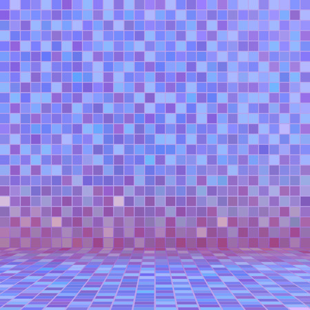 Purple ceramic tile mosaic in swimming poolのイラスト素材
