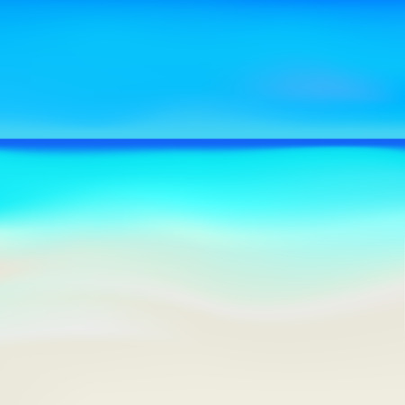 Design background beach and tropical sea, Vectorのイラスト素材