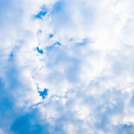 View white cloud with blue sky background