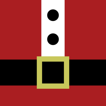 Christmas background of Santa coat with belt.のイラスト素材