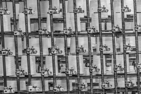 Rolls of industrial cotton for textile manufactureの写真素材