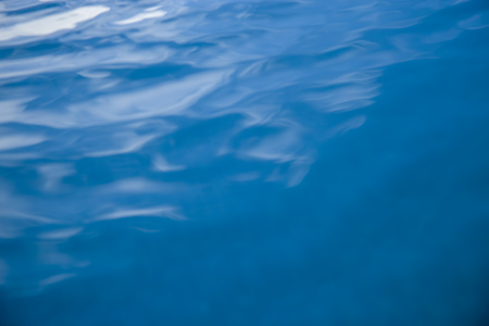 Blue water with ripple backgroundの写真素材