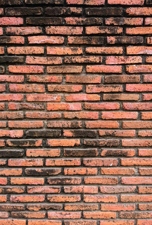 Brown stone brick wall with for backgroundの写真素材