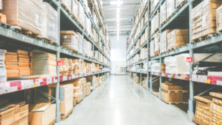 Abstract blurred of warehouse in shopping mallの写真素材