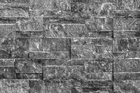 Background with gray brick stone wall decorationの写真素材