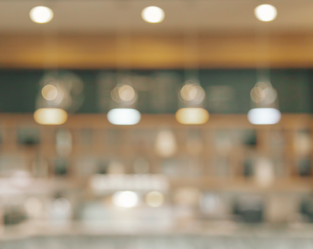 Abstract blur of cafe coffee shop with backgroundの写真素材