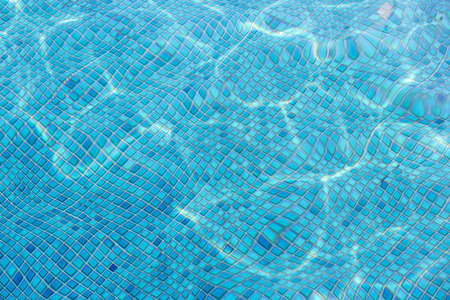 Water wave in swimming pool for backgroundの写真素材