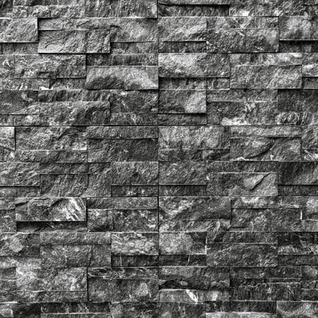 Background with gray brick stone wall decorationの写真素材