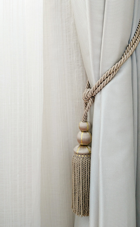Curtain for interior decoration in living roomの写真素材