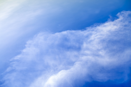 View white cloud with blue sky backgroundの写真素材