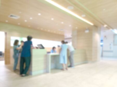Abstract blur of medical clinic with backgroundの写真素材