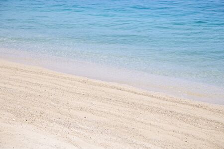 Sea soft wave and sand beachの写真素材