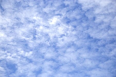 View white cloud with blue sky backgroundの写真素材