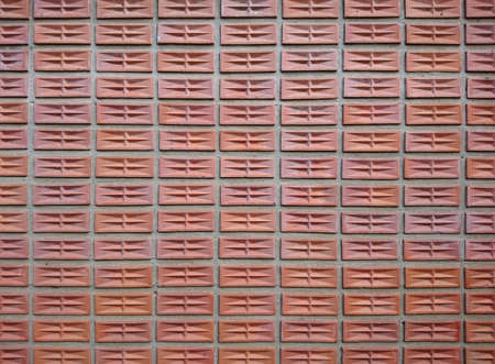 Orange stone brick wall with for background