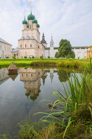 church John Theologian  Rostov  Great Russia  reflection  lakeの写真素材