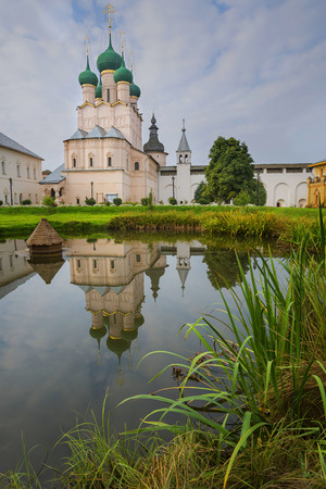 church John Theologian  Rostov  Great Russia  reflection  lakeの写真素材