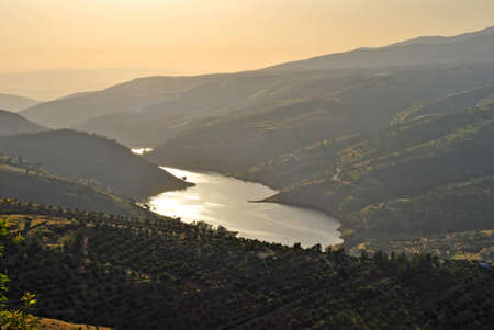 View on King Talal Dam in Jordanの写真素材