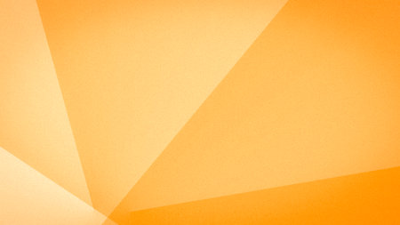 Abstract grainy yellow background with gradients and stripes for design. 8k full format. Geometric shapes in orange. Lines, triangles, stripes, squares of saffron color. Modern futuristic golden gradient. Light and dark shades. web bannerの写真素材