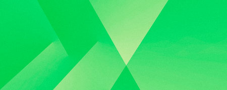 Abstract grainy green background with gradients and stripes for design. Long, wide. Geometric shapes in emerald color. Lines, triangles, stripes, squares in turquoise color. Modern futuristic light green gradient. Light and dark shades. web bannerの写真素材