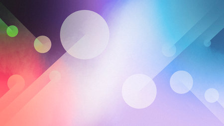 Light multicolor abstract gradient background for design. Red green blue pink turquoise. Geometric...