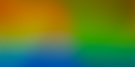 Colorful multicolor dynamic blurred ultrawide modern tech dark mix green blue yellow orange azure...