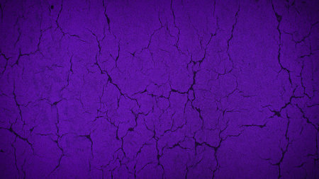 Violet cracked wall background. Abstract grunge background for design.の写真素材