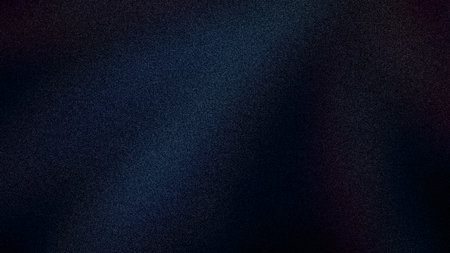 Subtle 4K abstract background with deep dark blue hues and a hint of purple, featuring a fine grainy...