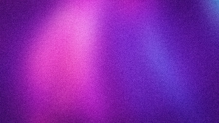 Mesmerizing 4K abstract gradient, blending vibrant purple with soft pink and blue accents, featuring a captivating grainy texture. Ideal for modern digital artの写真素材