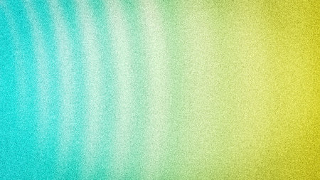 Refreshing 4K abstract gradient from bright blue-green to sunny yellow, with blurred vertical lines...