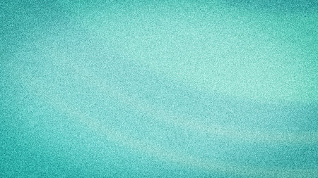 Abstract 4K gradient in bright turquoise and green hues with a prominent grainy texture, ideal for dynamic backgrounds, wallpapers, and digital designsの写真素材