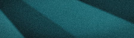 Deep, dark teal and midnight blue wide abstract background. Features a prominent grainy texture and...