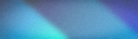 Dynamic abstract grainy wide background with a smooth gradient from electric cyan/teal and bright...