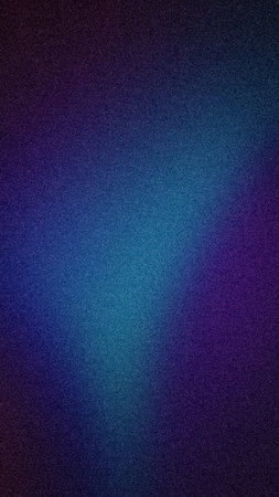 Dark abstract grainy background with deep navy blue and purple violet gradients, featuring a soft...