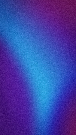 Abstract grainy gradient background with a vibrant blend of blue, cyan, purple, and violet hues. A...