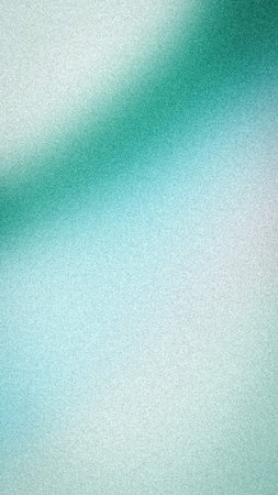 Abstract grainy gradient background with soft teal, turquoise, mint green, and white hues. A...