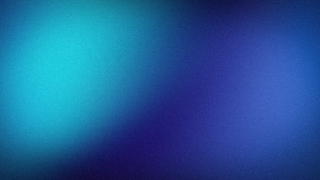 Abstract 4K grainy background featuring deep blue and vibrant cyan transitions. This high-quality...