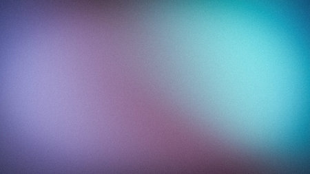 Soft 4K abstract grainy background with ethereal transitions of lavender, lilac, and sky blue. A...
