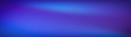 Abstract wide grainy background with vibrant purple, electric blue, and deep violet gradients....
