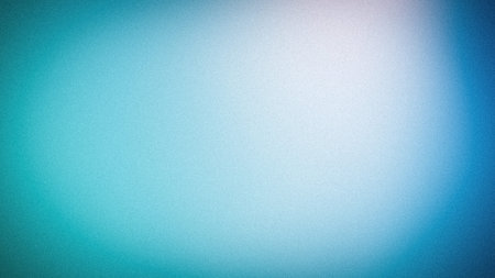 Bright cyan and light blue grainy abstract gradient background with glowing highlight
