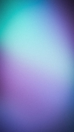 Vibrant blue and purple grainy gradient abstract vertical background with neon light