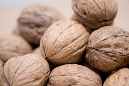 Organic Walnuts: A Close-Up of Nature's Intricate Design, Experience the beauty of nature's design...