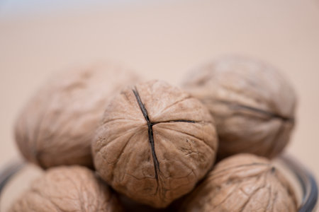 Organic Walnuts: A Study in Nature's Textured Beauty, Immerse in the simplicity and beauty of nature...