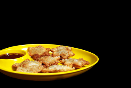 Golden Star-Shaped Aloo Puff Pastries with Spiced Tomato Dip - A Sophisticated Bite for Tea-Time...